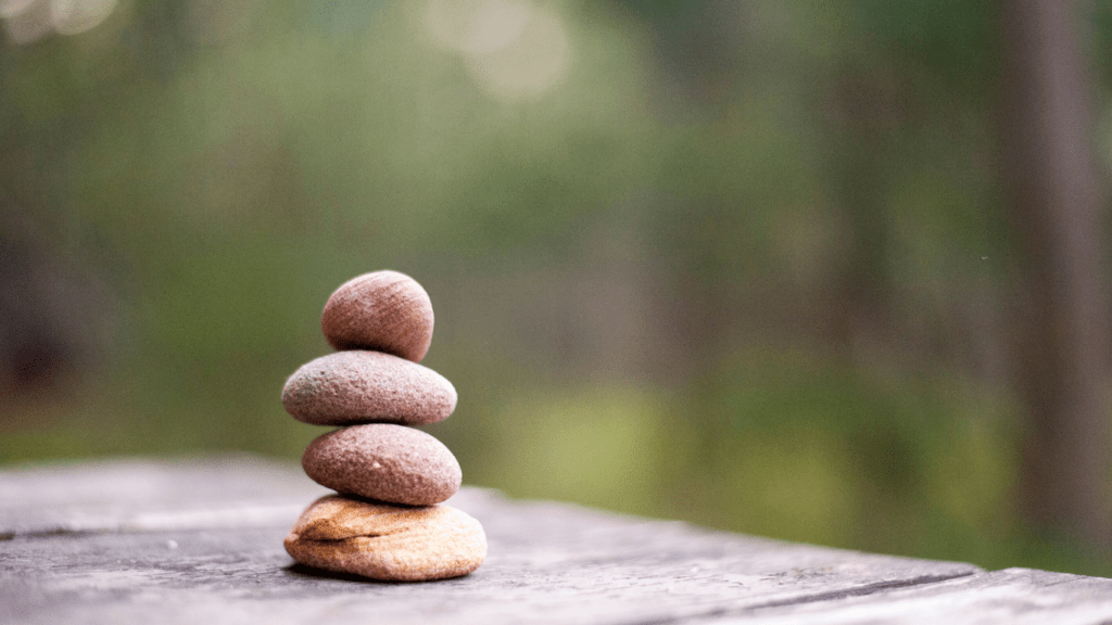 a stack of pebbles