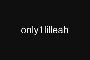 only1lilleah